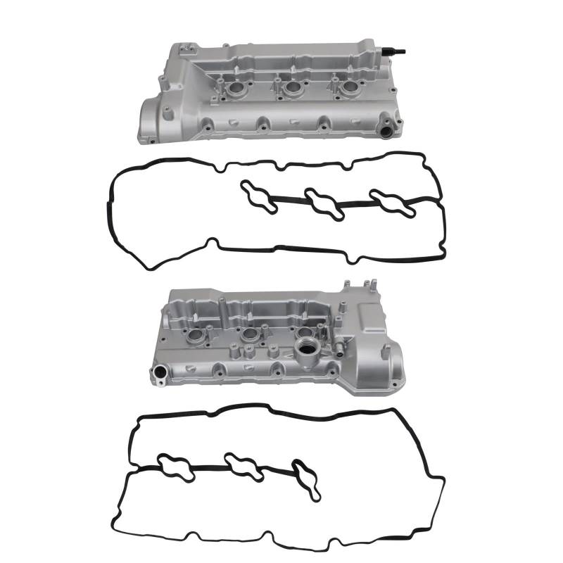 TRQ Ventildeckel-Set links und rechts, kompatibel mit Hyundai Azera 2007-2008 Entourage 2007-2009 Santa Fe 2006-2010 Sonata 2007-2012 Veracruz Kia Amanti 2009 Borrego Sedona Sorento von TRQ
