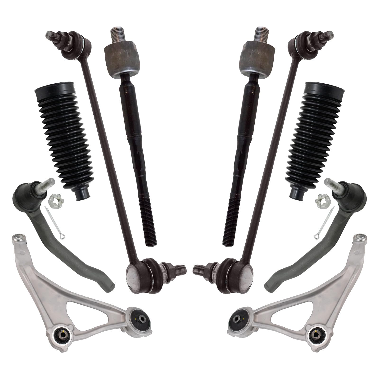 TRQ Vorderlenkung & Aufhängungssatz Querlenker mit Kugelgelenk Lenkstange & Ritzel Balg Sway Bar Stabilisator Link Spurstange Kompatibel mit Nissan Altima 2016-2023 Maxima TRQ Vorderlenkung & Aufhängungssatz Querlenker mit Kugelgelenk Lenkstange & Ritzel Balg Sway Bar Stabilisator Link Spurstange Kompatibel mit Nissan Altima 2016-2023 Maxima von TRQ