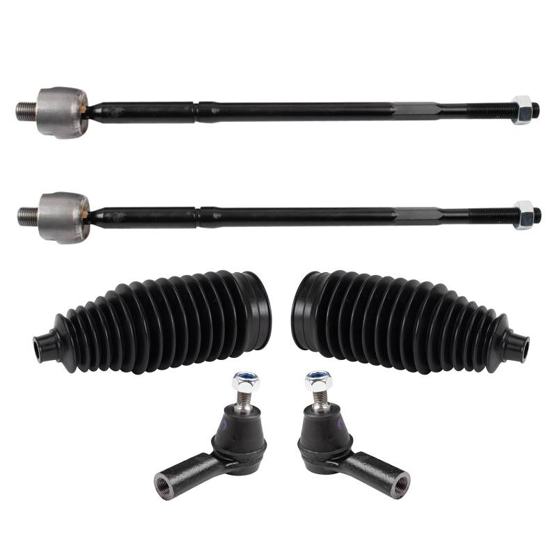 TRQ Vorderlenkungssatz Lenkstange & Ritzel Balg Spurstange Kompatibel mit 2014-2022 Mitsubishi Mirage 2017-2022 Mirage G4 von TRQ