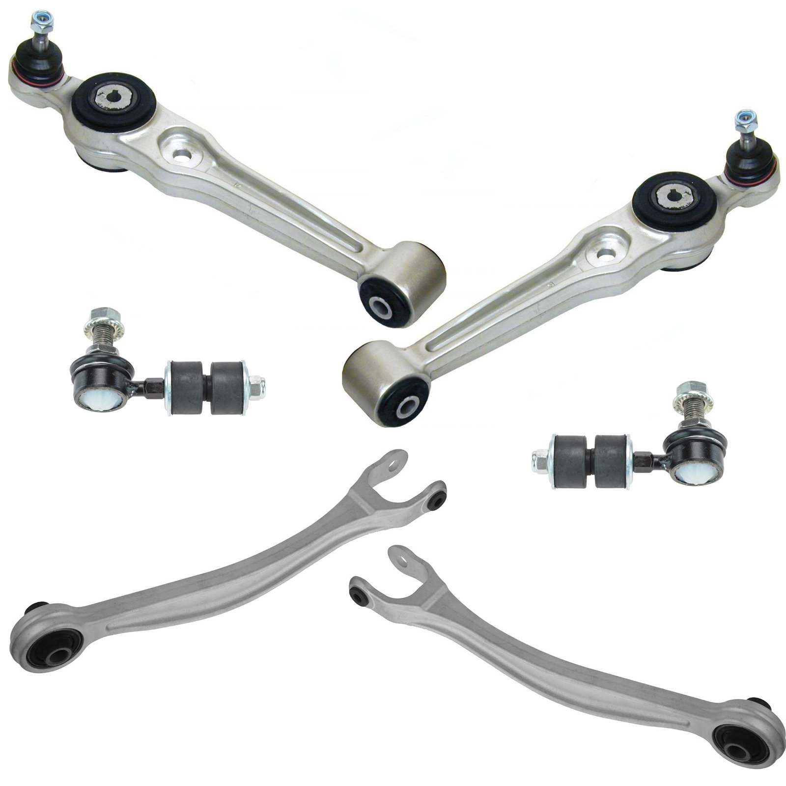 TRQ Vorderradaufhängungssatz Querlenker Querlenker mit Kugelgelenk Sway Bar Stabilisator Link Kompatibel mit 1999-2003 Saab 9-3 1995-1998 900 TRQ Vorderradaufhängungssatz Querlenker Querlenker mit Kugelgelenk Sway Bar Stabilisator Link Kompatibel mit 1999-2003 Saab 9-3 1995-1998 900 von TRQ