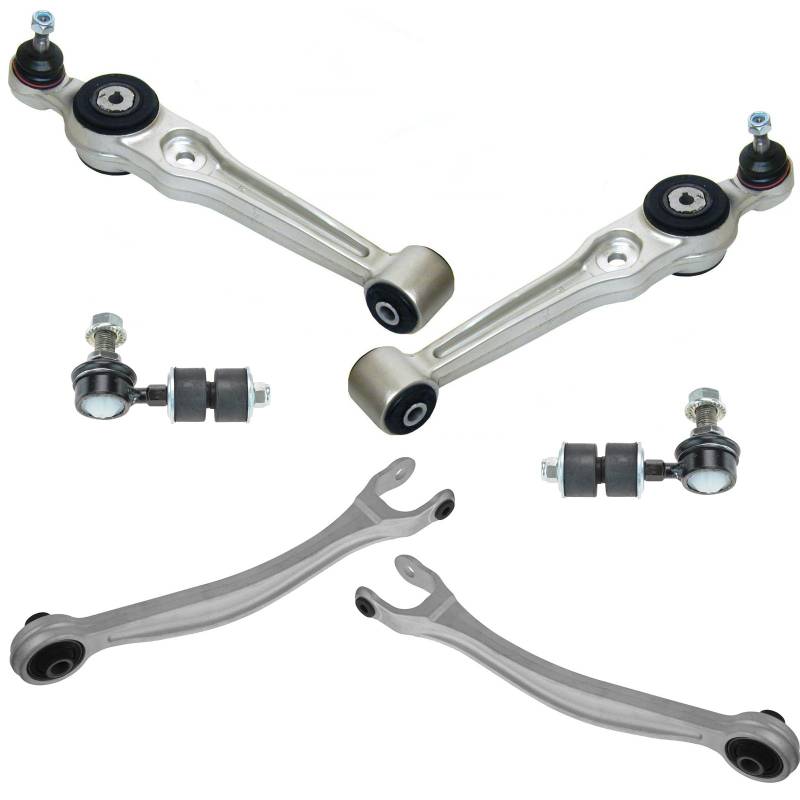 TRQ Vorderradaufhängungssatz Querlenker Querlenker mit Kugelgelenk Sway Bar Stabilisator Link Kompatibel mit 1999-2003 Saab 9-3 1995-1998 900 von TRQ