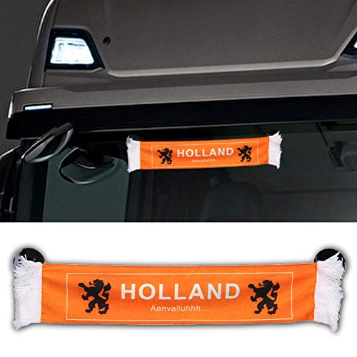 TRUCK DUCK® LKW Auto Holland Niederlande Mini Schal Wimpel Flagge Saugnapf Spiegel Deko 45x8cm von TRUCK DUCK