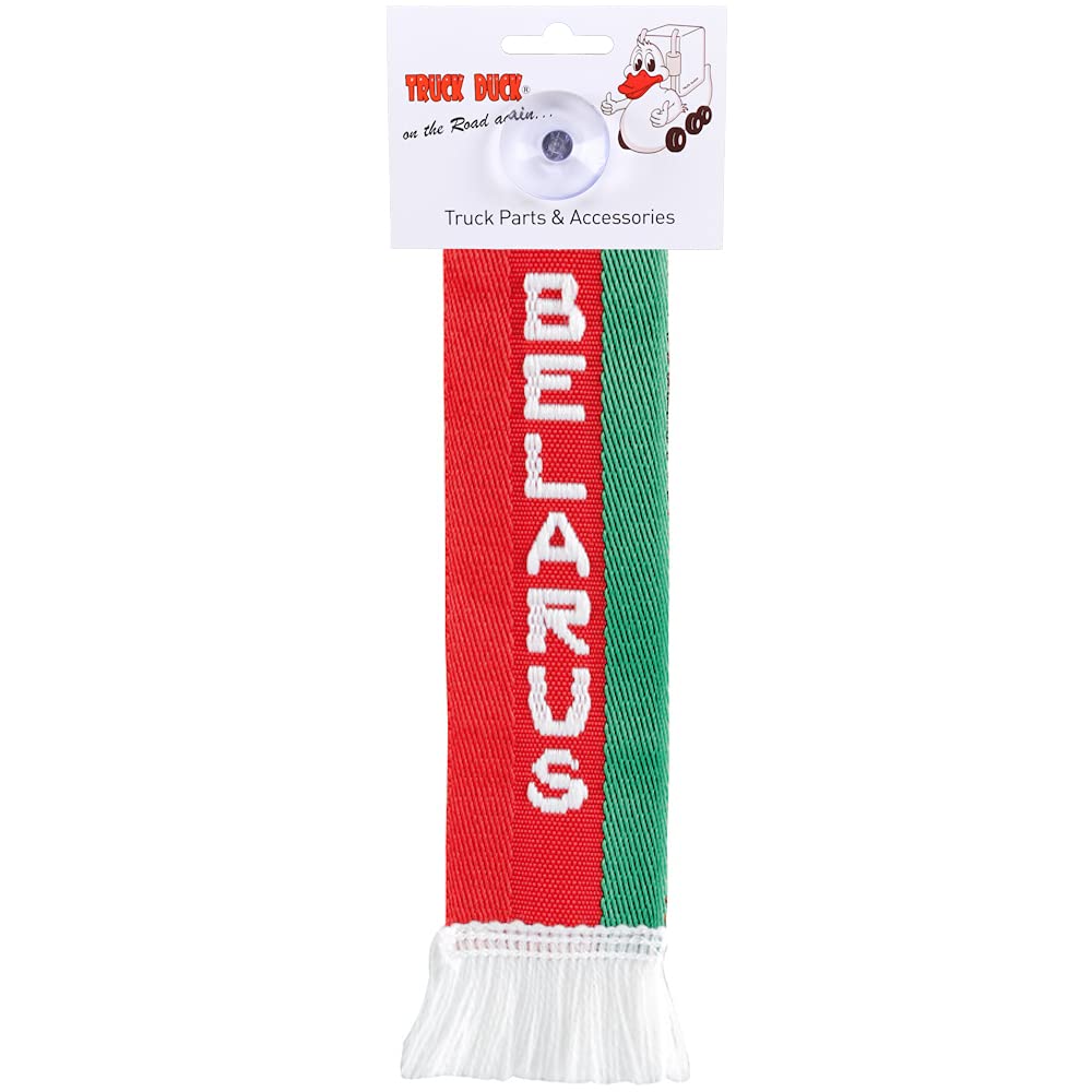 TRUCK DUCK® LKW Auto Minischal Belarus Weißrussland Mini Schal Wimpel Flagge Fahne Saugnapf Spiegel Deko von TRUCK DUCK