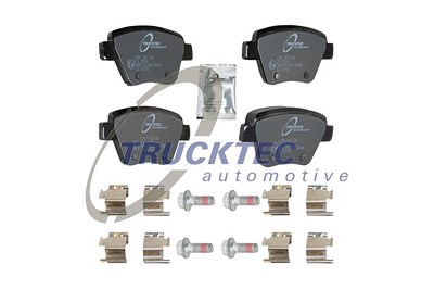 Trucktec Automotive Bremsbeläge hinten (Satz) [Hersteller-Nr. 07.35.247] für Audi, Seat, Skoda, VW von TRUCKTEC AUTOMOTIVE