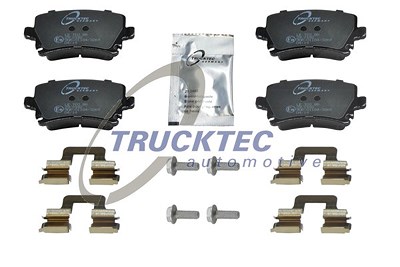 Trucktec Automotive Bremsbeläge hinten (Satz) [Hersteller-Nr. 07.35.138] für Audi, Seat, Skoda, VW von TRUCKTEC AUTOMOTIVE