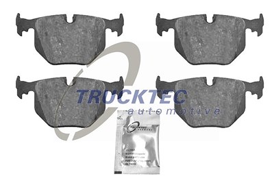 Trucktec Automotive Bremsbeläge hinten (Satz) [Hersteller-Nr. 08.34.105] für BMW von TRUCKTEC AUTOMOTIVE