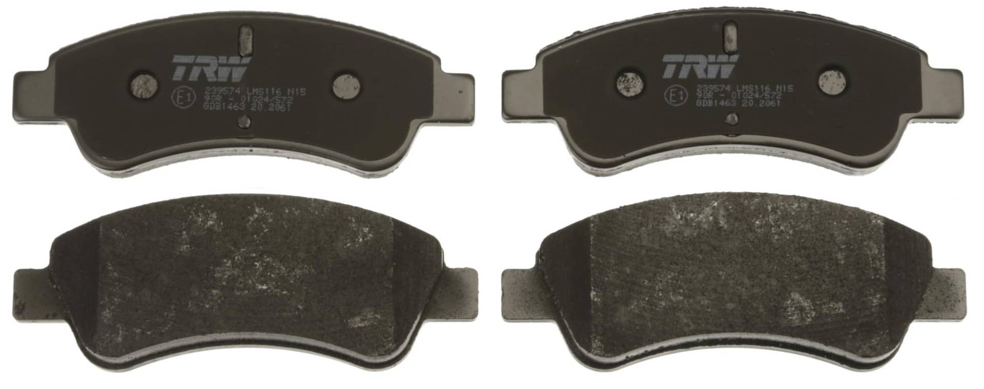 TRW GDB1463 Bremsbelagsatz 4-Teilig für Peugeot 206 Schrägheck (2A/C) 1998-2012 Vorderachse und Andere Fahrzeuge TRW GDB1463 Bremsbelagsatz 4-Teilig für Peugeot 206 Schrägheck (2A/C) 1998-2012 Vorderachse und Andere Fahrzeuge von TRW