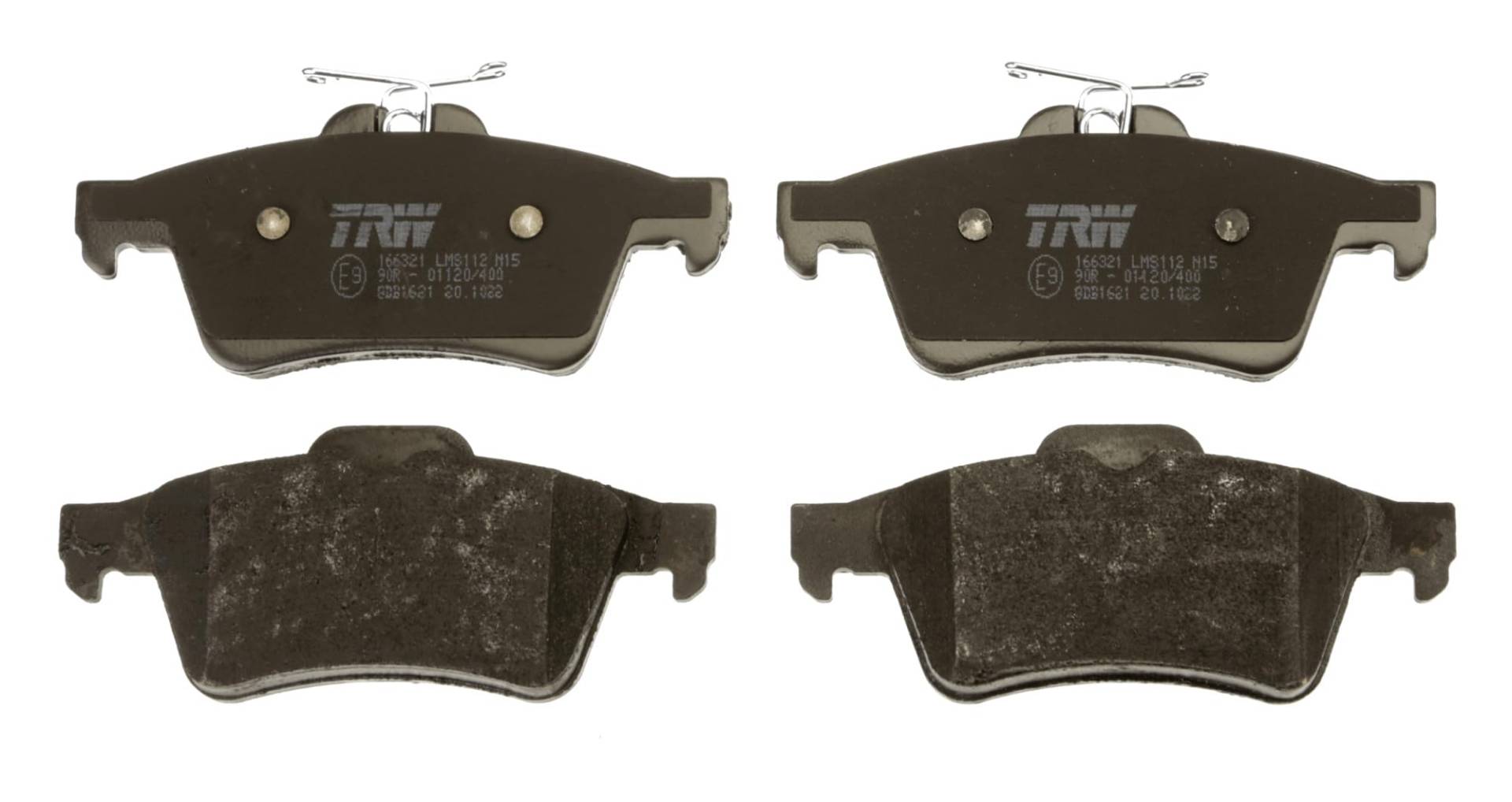 TRW GDB1621 Bremsbelagsatz 4-Teilig für Mazda 3 I (BK) 2003-2009 Hinterachse und Andere Fahrzeuge TRW GDB1621 Bremsbelagsatz 4-Teilig für Mazda 3 I (BK) 2003-2009 Hinterachse und Andere Fahrzeuge von TRW