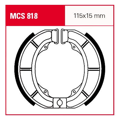 TRW Lucas Bremsbacken MCS818 115x15mm TRW Lucas Bremsbacken MCS818 115x15mm von TRW Lucas