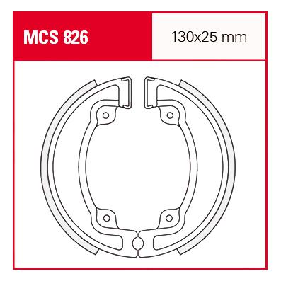 TRW Lucas Bremsbacken MCS826 130x25mm von TRW Lucas