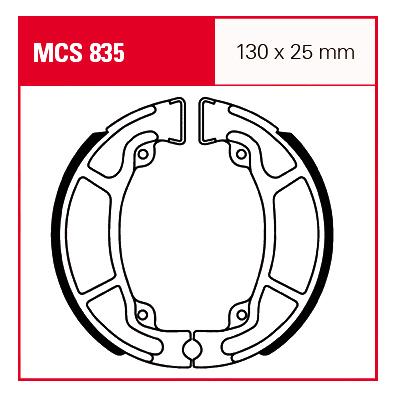 TRW Lucas Bremsbacken MCS835 130x25mm TRW Lucas Bremsbacken MCS835 130x25mm von TRW Lucas