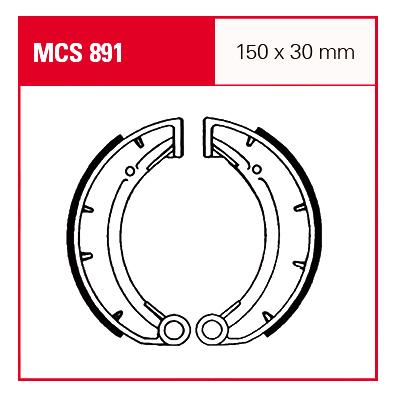 TRW Lucas Bremsbacken MCS891 150x30mm von TRW Lucas