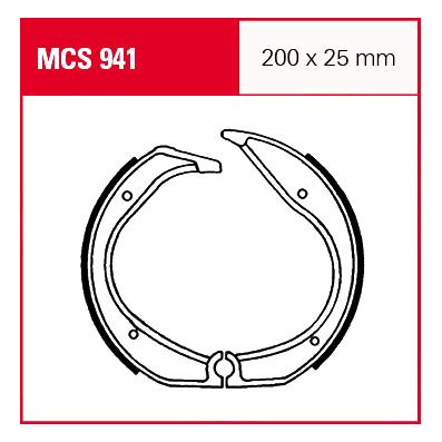 TRW Lucas Bremsbacken MCS941 200x25mm TRW Lucas Bremsbacken MCS941 200x25mm von TRW Lucas