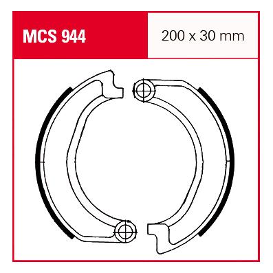 TRW Lucas Bremsbacken MCS944 200x30mm TRW Lucas Bremsbacken MCS944 200x30mm von TRW Lucas