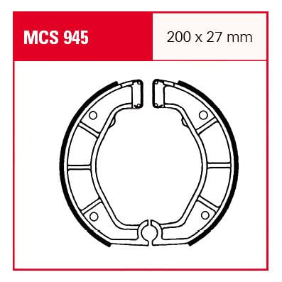 TRW Lucas Bremsbacken MCS945 200x27mm von TRW Lucas