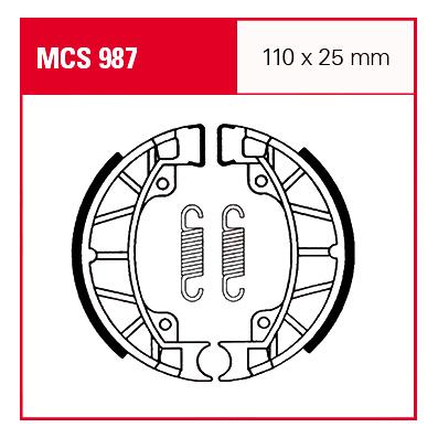 TRW Lucas Bremsbacken MCS987 110x25mm von TRW Lucas