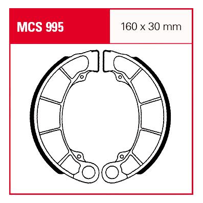 TRW Lucas Bremsbacken MCS995 160x30mm von TRW Lucas