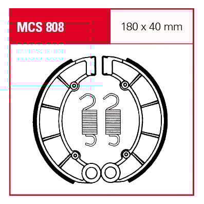 TRW Lucas Bremsbacken iF MCS808 180x40mm TRW Lucas Bremsbacken iF MCS808 180x40mm von TRW Lucas