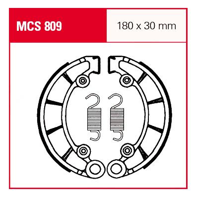 TRW Lucas Bremsbacken iF MCS809 180x30mm TRW Lucas Bremsbacken iF MCS809 180x30mm von TRW Lucas