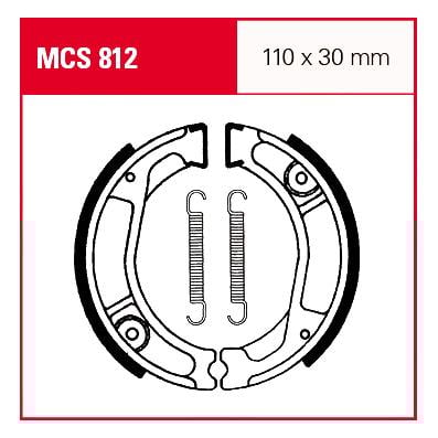 TRW Lucas Bremsbacken iF MCS812 110x30mm TRW Lucas Bremsbacken iF MCS812 110x30mm von TRW Lucas