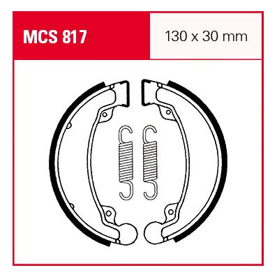 TRW Lucas Bremsbacken iF MCS817 130x30mm TRW Lucas Bremsbacken iF MCS817 130x30mm von TRW Lucas