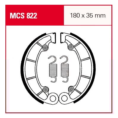 TRW Lucas Bremsbacken iF MCS822 180x35mm TRW Lucas Bremsbacken iF MCS822 180x35mm von TRW Lucas