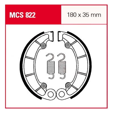 TRW Lucas Bremsbacken iF MCS822 180x35mm von TRW Lucas