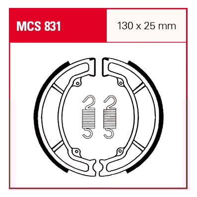 TRW Lucas Bremsbacken iF MCS831 130x25mm TRW Lucas Bremsbacken iF MCS831 130x25mm von TRW Lucas