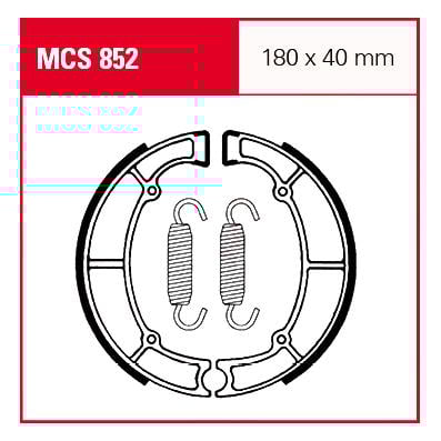 TRW Lucas Bremsbacken iF MCS852 180x40mm TRW Lucas Bremsbacken iF MCS852 180x40mm von TRW Lucas