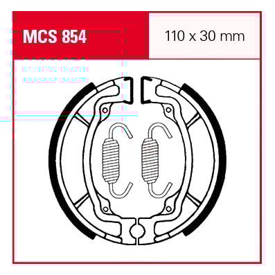 TRW Lucas Bremsbacken iF MCS854 110x30mm von TRW Lucas