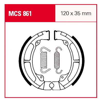 TRW Lucas Bremsbacken iF MCS861 120x35mm TRW Lucas Bremsbacken iF MCS861 120x35mm von TRW Lucas