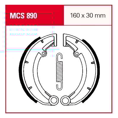 TRW Lucas Bremsbacken iF MCS890 160x30mm TRW Lucas Bremsbacken iF MCS890 160x30mm von TRW Lucas