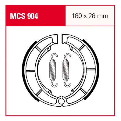 TRW Lucas Bremsbacken iF MCS904 180x28mm TRW Lucas Bremsbacken iF MCS904 180x28mm von TRW Lucas
