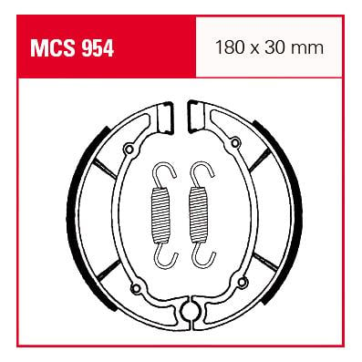 TRW Lucas Bremsbacken iF MCS954 180x30mm von TRW Lucas