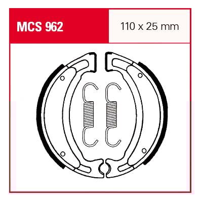 TRW Lucas Bremsbacken iF MCS962 110x25mm TRW Lucas Bremsbacken iF MCS962 110x25mm von TRW Lucas