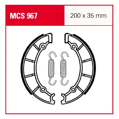 TRW Lucas Bremsbacken iF MCS967 200x35mm von TRW Lucas