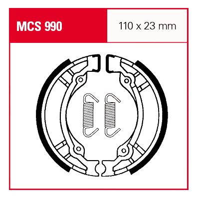 TRW Lucas Bremsbacken iF MCS990 110x23mm TRW Lucas Bremsbacken iF MCS990 110x23mm von TRW Lucas