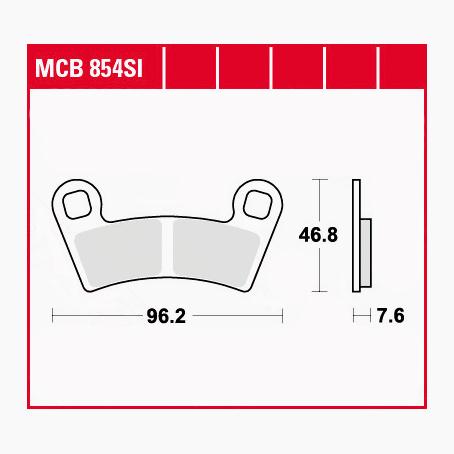 TRW Lucas Bremsbeläge Sintermetall Offroad MCB854SI 96,2x46,8x7,6mm TRW Lucas Bremsbeläge Sintermetall Offroad MCB854SI 96,2x46,8x7,6mm von TRW Lucas