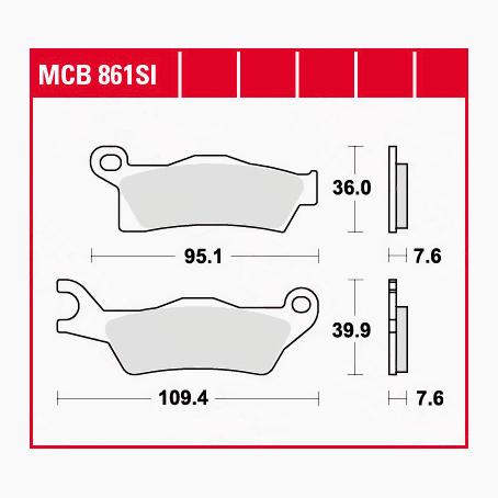 TRW Lucas Bremsbeläge Sintermetall Offroad MCB861SI 95,1/109,4x36/39,9 TRW Lucas Bremsbeläge Sintermetall Offroad MCB861SI 95,1/109,4x36/39,9 von TRW Lucas