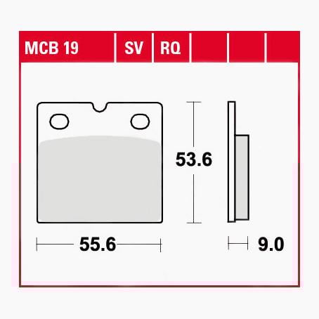 TRW Lucas Bremsbeläge Sintermetall Street MCB19SV 55,6x53,6x9mm TRW Lucas Bremsbeläge Sintermetall Street MCB19SV 55,6x53,6x9mm von TRW Lucas