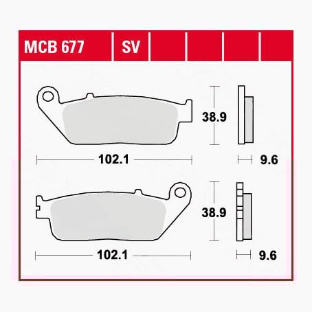 TRW Lucas Bremsbeläge organisch MCB677 102,1x38,9x9,6mm TRW Lucas Bremsbeläge organisch MCB677 102,1x38,9x9,6mm von TRW Lucas