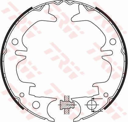 Bremsbackensatz, Feststellbremse Hinterachse TRW GS8430 Bremsbackensatz, Feststellbremse Hinterachse TRW GS8430 von TRW