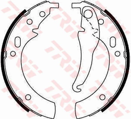 Bremsbackensatz Hinterachse TRW GS8094 von TRW