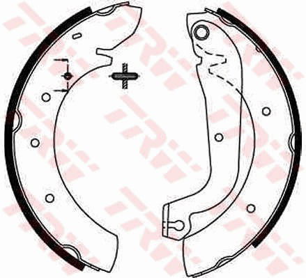 Bremsbackensatz Hinterachse TRW GS8207 von TRW