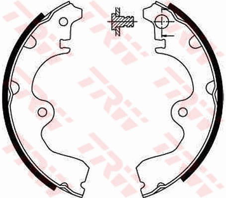 Bremsbackensatz Hinterachse TRW GS8554 von TRW