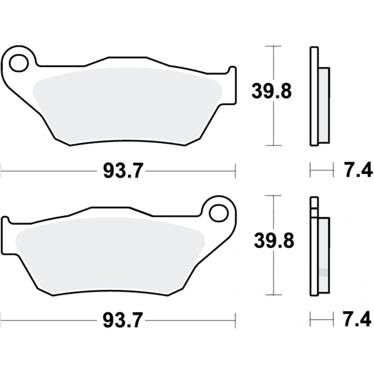 Bremsbeläge bremsklotz sinter scooter trw mcb786srm Bremsbeläge bremsklotz sinter scooter trw mcb786srm von TRW