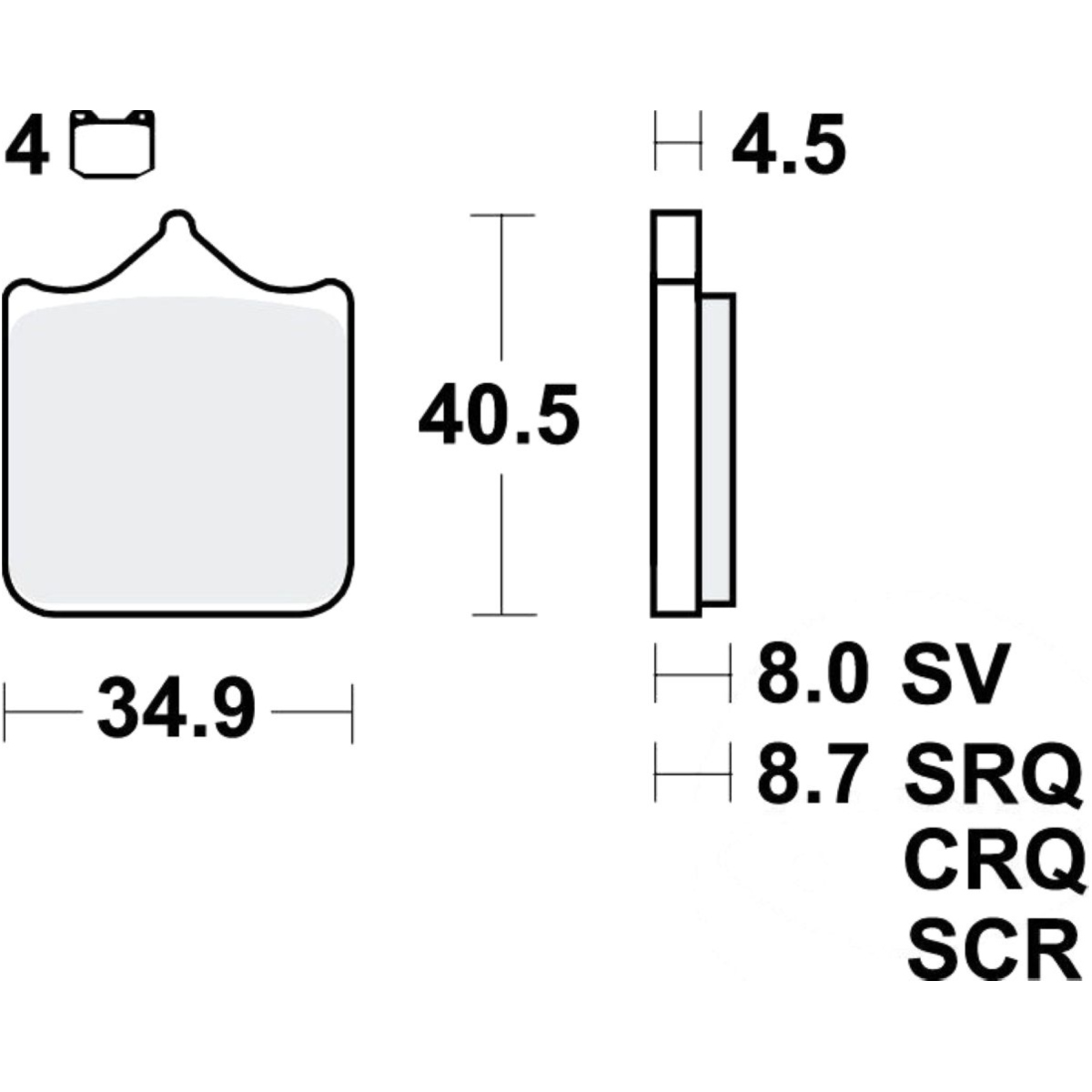 Bremsbeläge bremsklotz sinter vorne trw mcb829sv Bremsbeläge bremsklotz sinter vorne trw mcb829sv von TRW