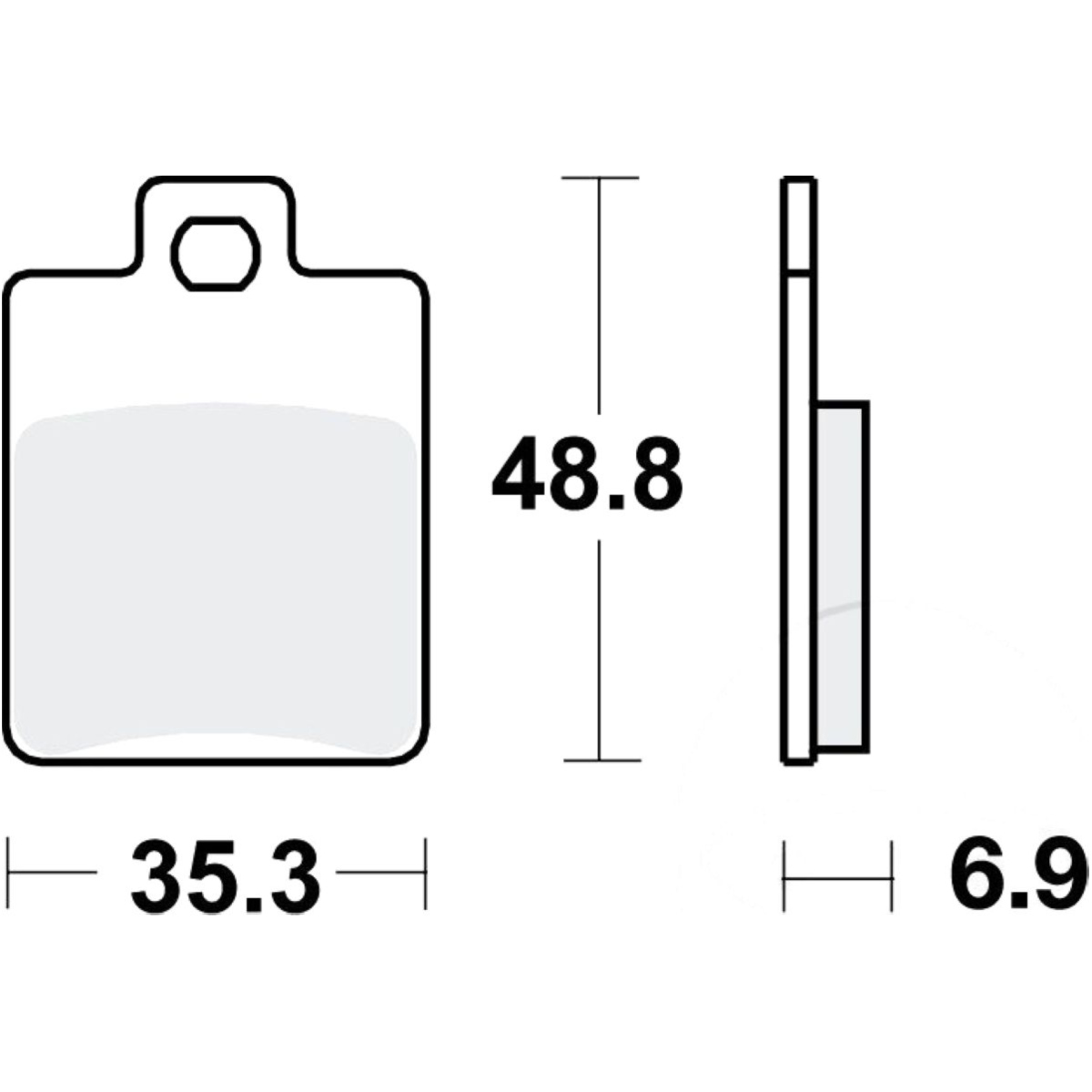 Bremsbeläge bremsklotz standard trw mcb695 von TRW