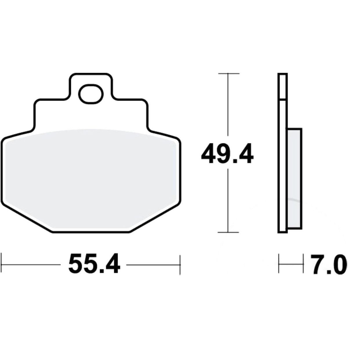 Bremsbeläge bremsklotz standard trw mcb727 Bremsbeläge bremsklotz standard trw mcb727 von TRW