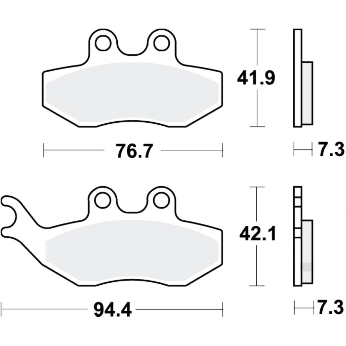 Bremsbeläge bremsklotz standard trw mcb734 Bremsbeläge bremsklotz standard trw mcb734 von TRW